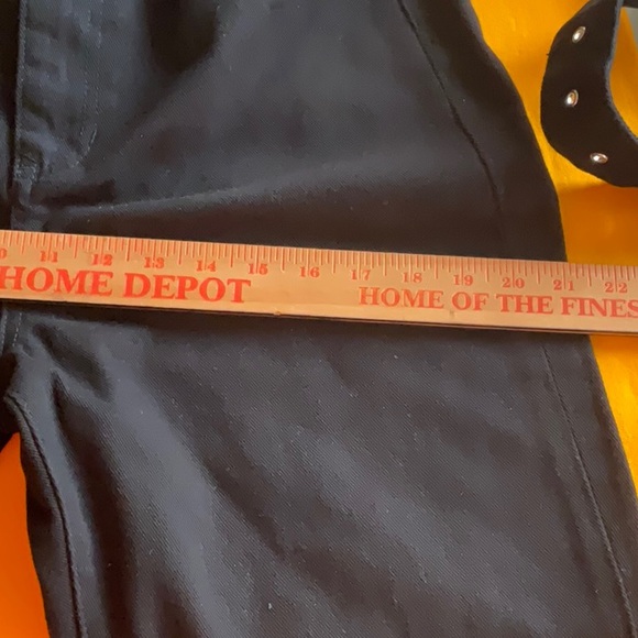 WE WORE WHAT Black Cut Out Straight Twill Denim Size 28, NWT - Picture 10 of 16